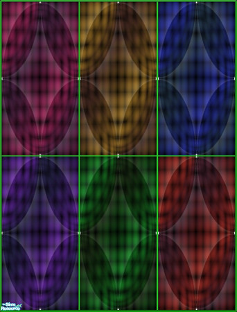 Sims 2 — Nightclub Walls by Agent420 — A set of 6 sweet Nightclub Walls. Look great with the neon lights on them. Totally