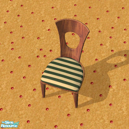 Sims 2 — Dining Chair Green (fabric) by Helena — -