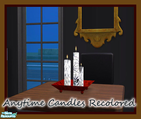 Sims 2 — Anytime Tall Candles  Spider Recolor by TearsRain — Happy Halloween Candle recolor it is a whit with spiders on