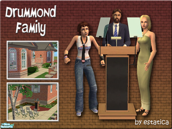 Sims 2 — Drummond Family by estatica — Henry wants to be Mayor, but his family no longer supports his political
