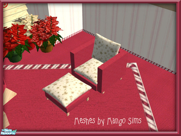 Sims 2 — Hung With Care Lounge Chair by SpringwolfDecor — You'll sleep soundly in this bedroom while waiting for Santa to