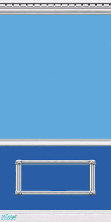 Sims 2 — Sky Blue with Framing by midnyterogue — Made to go with my Bliss in Sky Blue carpeting. #6 in the set of 6