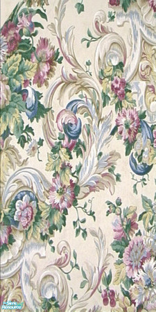 Sims 2 — Scroll Work wallpaper by ead425 — antique floral and scroll work
