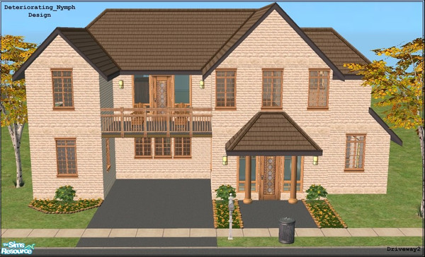 Sims 2 — DN_Driveway2 by Deteriorating_Nymph — 2x2 lot. Cozy cottage getaway for your sims. Features the ultimate chef