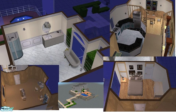 Sims 2 — 1 Vilmore Av. by Roboty — A very modern and very well planned out building i spent a couple of hours on this one