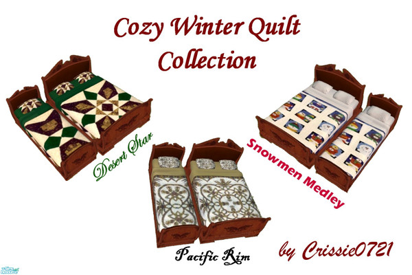 Sims 2 — Cozy Winter Quilt Collection by Crissie0721 — Keep your Sims warm this winter with this collection of three