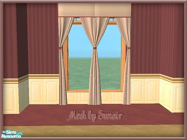 Sims 2 — Victorian Christmas by SpringwolfDecor — Old World Santas grace this delicate room, just right for your Sims to