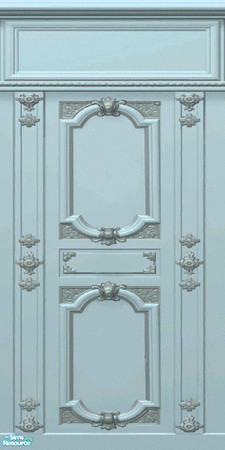 Sims 2 — Blue Panel by Blackglitter — A pale blue and less ornate version of the maxis panel