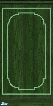 Sims 2 — Green Panelling by Blackglitter — Green version of the maxis panel