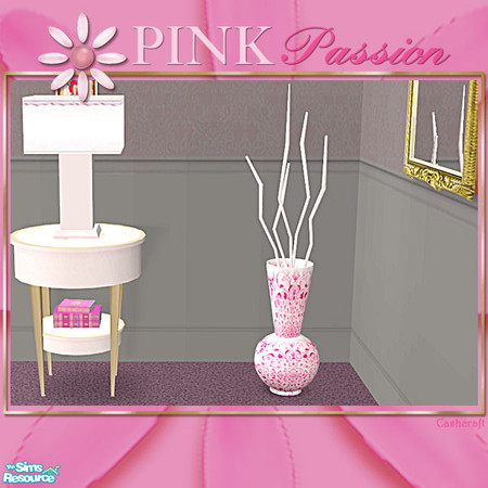 Sims 2 — Pink Passion Deco Vase by Cashcraft — If you are passionate about pink...this is the bedroom set for you! The