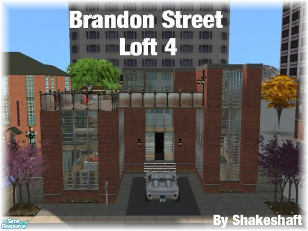 Sims 2 — Brandon Street Loft 4 by Shakeshaft — Yes another loft style abode, this one is 2 bedrooms and 2