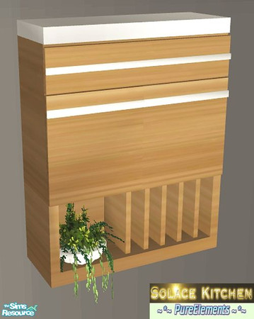 Sims 2 — Solace Kitchen - Cabinet B by SaeraMaples — Contemporary kitchen set for those modernish Sims.