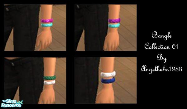 Sims 2 — Bangle Collection 01 by Angelbabe1983 — Here are 4 Bangle Combinations for your Female Sims. Based on Lianaa's