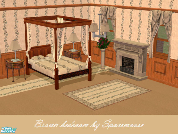Sims 2 — Brown bedroom by spacemouse — Brown bedroom