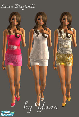 Sims 2 — Collection №21 Laura Biagiotti by Mishu999  — Skins from Laura Biagiotti fashion show. You should