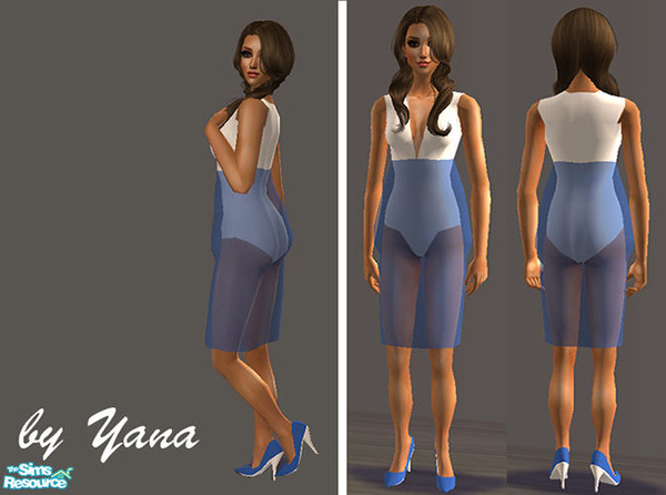 Sims 2 — №9 Yana Mesh14 Fa by Mishu999  — Mesh for adult/young adult female. Zip include: mesh with template
