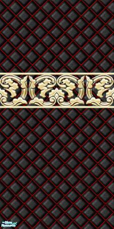 Sims 2 — EponaGothicClassSet  - Egc4w by EponaValkyrie — Part of my Gothic Class set. A luxurious black and red satin,