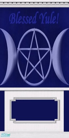 Sims 2 — Blessed Yule Wallpaper by oldmember_miss_shrink — Holiday series. Just 1 of 7. Blessed Yule walls for the Pagan