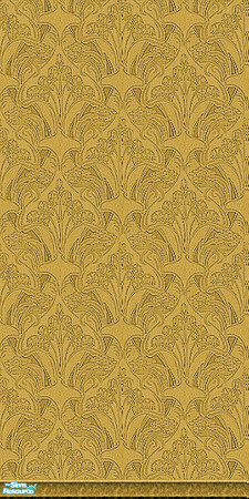 Sims 2 — Engraved Goldenrod 1 by iwubu — Engraved into the finest woods are unique patterns - stained in bright,