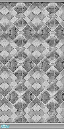 Sims 2 — Me So Funky Charcoal 6 by iwubu — Patterns in cloth wallpaper of the not-so-normal and slightly odd, but still