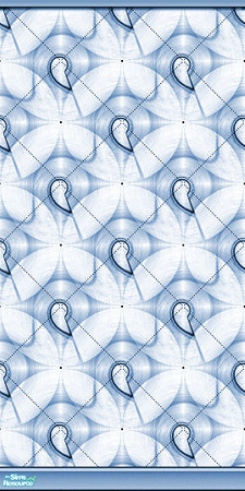 Sims 2 — Me So Funky Azure 2 by iwubu — Patterns in cloth wallpaper of the not-so-normal and slightly odd, but still very