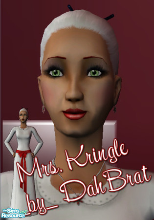 Sims 2 — Mrs. Kringle _by_ DahBrat by DahBrat — A modern day Mrs. Kringle to play with your Kris Kringle! Enjoy! Clothes