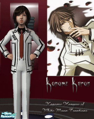 Sims 2 — Kaname Kuran by KagomeHanyou — Kaname from the anime/manga Vampire Knight.
