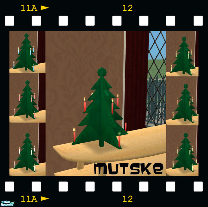 The Sims Resource Wooden Christmas Tree