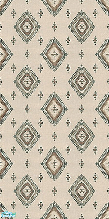 Sims 2 — Diamond Wall by Lorah — Part of the Diamond Set in brown, gray and off-white.