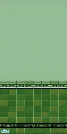 Sims 2 — D2DBit-O-Green by D2Diamond — Bit-O-Green Tiled wall perfect for any bathroom or kitchen. Part of the
