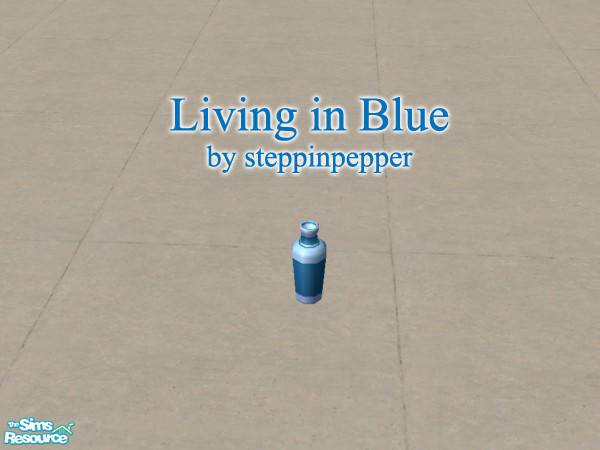 Sims 2 — Living in Blue Vase by steppinpepper — Part of Living in blue Set.