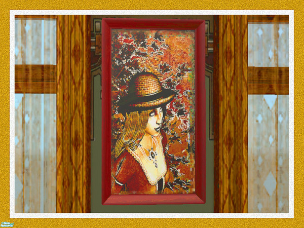 Sims 2 — Regency Painting-Lady Of The Woods by Dgandy — Recolor of the 'Sent To My Room' Painting. Everything you need to