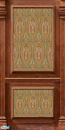 Sims 2 — Summer Thistle by c_literati — Yet another set of seamless antique-style walls. TSRAA. 