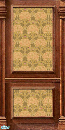 Sims 2 — Summer Honeysuckle by c_literati — Yet another set of seamless antique-style walls. TSRAA. 