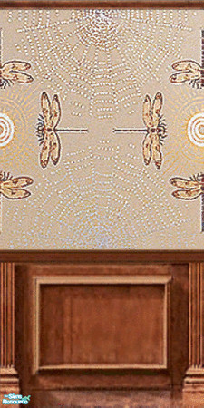 Sims 2 — Motheaten Weathered by c_literati — Yet another set of seamless antique-style walls. TSRAA. 
