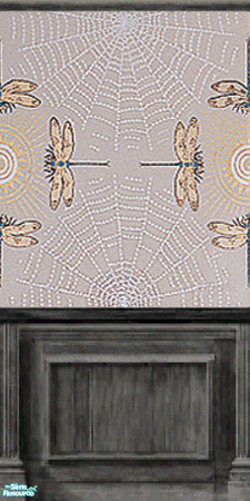 Sims 2 — Motheaten Dusty by c_literati — Yet another set of seamless antique-style walls. TSRAA. 