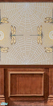 Sims 2 — Motheaten Aged by c_literati — Yet another set of seamless antique-style walls. TSRAA. 