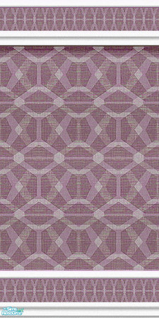 Sims 2 — Raspberry Hex 2 by Lorah — Wallpaper and tile in vivid colors and patterns.
