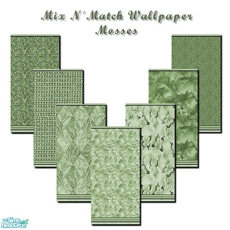 Sims 2 — Mix N Match Mosses by iwubu — The perfect final accents to the Color Simplicity Collections. Full and vibrant