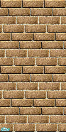 Sims 2 — Simply Bricks - Light Brown by detimgi — Plain light brown bricks