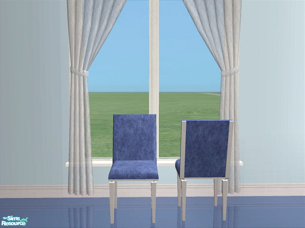 Sims 2 — Blaine Dining Blue - Chair by detimgi — Recolor of the Blaine dining room