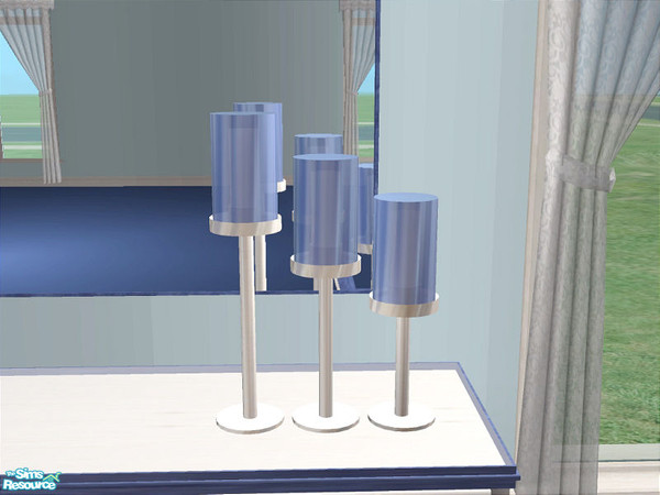 Sims 2 — Blaine Dining Blue - Sticklamps by detimgi — Recolor of the Blaine dining room