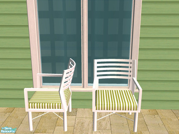 Sims 2 — Lacey White Seating - Chair by detimgi — Recolor of the Lacey Patio seating set