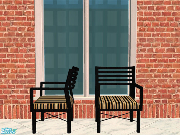 Sims 2 — Lacey Patio Seating - Chair by detimgi — New mesh set.Part 2 of the Lacey patio set