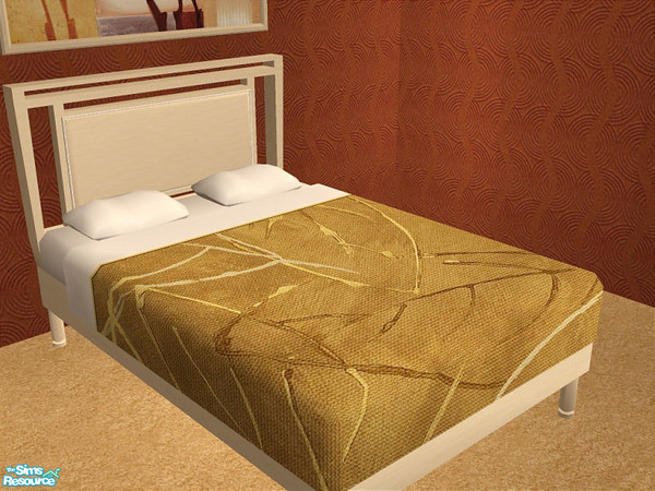 Sims 2 — Fia Beige Bedroom - Bedding by detimgi — Beige recolor of the fia bedroom