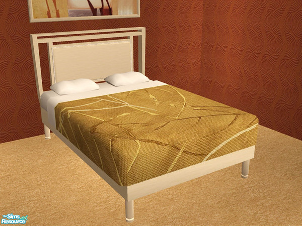 Sims 2 — Fia Beige Bedroom - Bed Frame by detimgi — Beige recolor of the fia bedroom