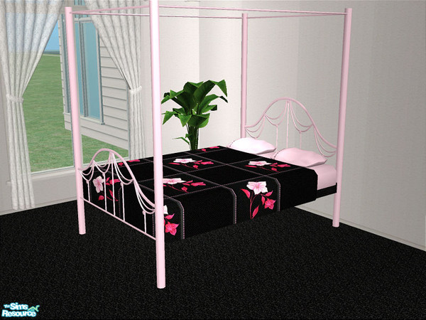 Sims 2 — Garcell Bedroom - Bedframe by detimgi — Recolor of the Claire bedroom.