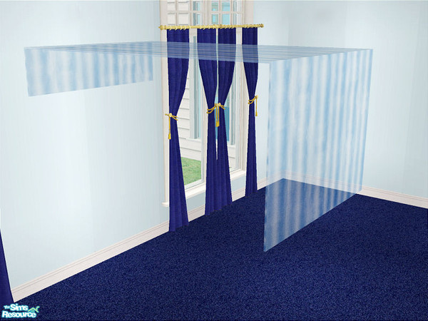 Sims 2 — Claire Bedroom - Canopy by detimgi — 7 new meshes.Also in the set is a recolor of the jlk 2x2 round rug.Props