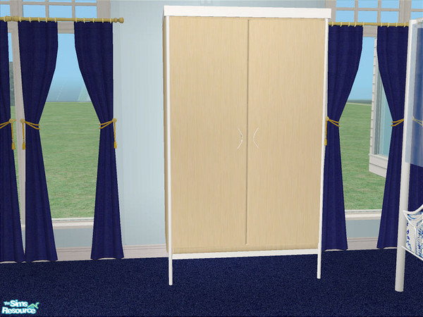 Sims 2 — Claire Bedroom - Armoire by detimgi — 7 new meshes.Also in the set is a recolor of the jlk 2x2 round rug.Props