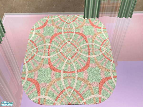 Sims 2 — Round Corner Rug 3x4 by detimgi — 7 new meshes and 3 recolors.There is a new rug-3x4 rounded rectangle.The